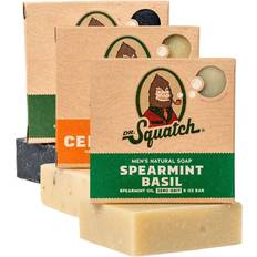 Dr. Squatch Men's Soap Variety 4 Pack - Wood Barrel Bourbon, Gold Moss, Bay  Rum, Cool Fresh Aloe
