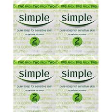 Toiletries Simple Soap Bar 125g Twin Pack 4 Packs