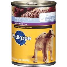 Pedigree puppy food Pets Pedigree Meaty Ground Dinner Puppy Complete Lamb Rice Canned Dog Food 13.2