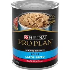 Pro Plan Gravy Wet Dog Food for Large Dogs, Large Breed Beef and Rice Entree
