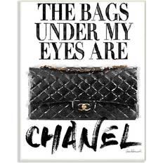Stupell Industries Glam Bags Under My Eyes Black Bag Plaque Wall Decor