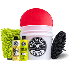 Car Waxes Chemical Guys Wash and Car Wax Detailing Bucket Cleaning Kit