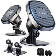 Mobile Device Holders Joyroom 2-Pack Magnetic Phone Holder for Car, [2022 Upgraded 6 Stronger N52 Magnets] Extreme Magnetism Car Phone Mount for iPhone 13 12 11 Pro X XR, Samsung Galaxy etc