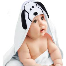 Lambs & Ivy Baby Towels Lambs & Ivy Snoopy Baby/Infant Cotton Hooded Bath Towel White