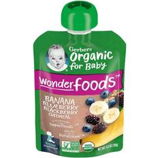 Gerber Sitter 2nd Foods Organic Banana Blueberry & Blackberry Oatmeal Baby Food
