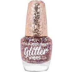 L.A. Colors Glitter Vibes Nail Polish CNL355 Pure Blush 0.4fl oz