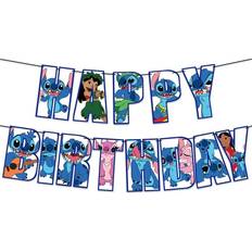 Garlands None Birthday Banner for Lilo and Stitch,Lilo and Stitch Birthday Party Supplies