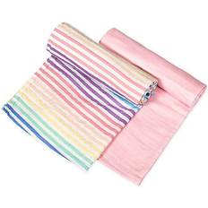 The Honest Company Baby Nests & Blankets The Honest Company 2-Pack Rainbow Stripe Organic Cotton Swaddle Blanket