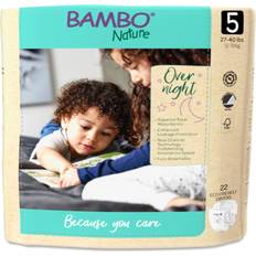 Bambo Nature Overnight Diapers, Size 5 22 count each