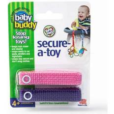Baby Buddy Pacifiers & Teething Toys Baby Buddy 2-Pack Secure-A-Toy In Pink/purple purple Set Of 2