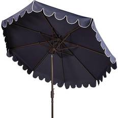 Parasols & Accessories Safavieh PAT8010A Venice Single Scallop 9Ft Crank Push Button Tilt Umbrella