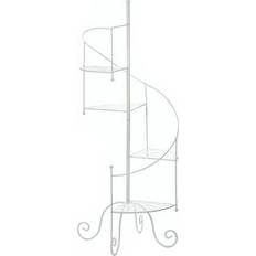 Zingz & Thingz Pots, Plants & Cultivation Zingz & Thingz White Spiral Showcase Iron Plant Stand