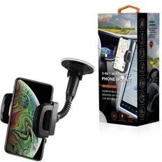 Moto g7 Mobile Phone Accessories Reiko Universal Car Windshield Dashboard Suction Cup Mount Holder Stand for Motorola Moto g7, Long Arm Car Phone Holder Windscreen Car Cradle
