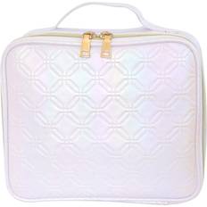 Travel Cosmetic Makeup Bag Toiletry Organizer Box Portable with Gold Zipper & Mo