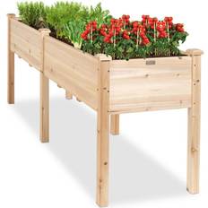 Best Choice Products Outdoor Planter Boxes Best Choice Products 72x24x30in Raised Garden Elevated Planter