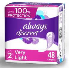 Intimate Hygiene & Menstrual Protections Always Discreet Incontinence Liners, Very Light Absorbency, Regular Length, Count