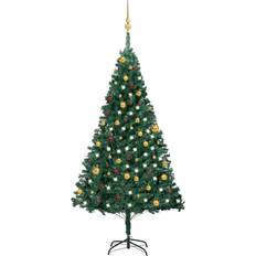 vidaXL Artificial w/LEDs&Ball Set Decor Multi Colours/Sizes Christmas Tree 70.9"