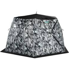 Outsunny Portable 8-Person Pop-up Ice Shelter Insulated Ice