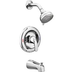 Faucets Moen Adler 1-Handle Chrome Tub Shower Faucet Gray