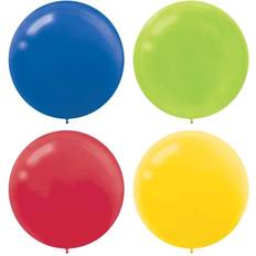 Balloons Amscan 24 in. Assorted Color Latex Balloons (3-Pack) Multi