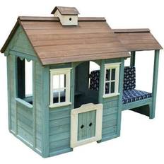 Playhouse SportsPower Wooden Outdoor Playhouse with Bench
