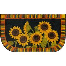 Gold Carpets & Rugs Mohawk Home Sunflower Slice Accent Rug Black, Yellow, Gold, Green