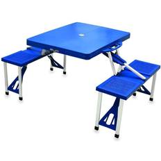 Picnic Time Blue Folding Table