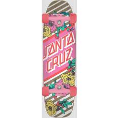 Skateboard Santa Cruz Cruiser Board Street (Floral Stripe) Pink/Brun/Rød 8.4"