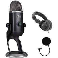 Blue Microphone Yeti Usb Mic With Knox Headphones And Pop Filter