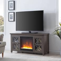 Brown Fireplaces Addison&Lane Colton Fireplace TV Stand