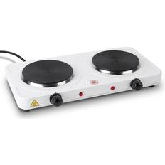 White Freestanding Cooktops TeqHome Hot Plate, 2000W