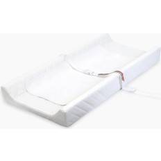 Summer Contoured Changing Pad with Liner in White 100% Cotton