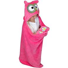 Blanket hoodie LazyOne Animal Blanket Hoodie for Kids Hooded Blanket Wearable Kids Blanket Soft Cozy Fleece Hoodie (Owl Blanket)