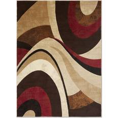 Brown Carpets Home Dynamix Tribeca Slade Brown, Red 94x126"
