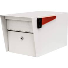 Mail Boss 7507 Curbside Mail Manager Security, White Locking Mailbox