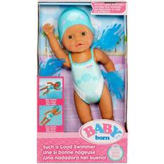Baby Born Dolls & Doll Houses Baby Born Such A Good Swimmer Doll Green Eyes