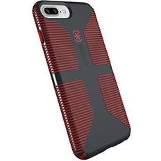 Apple iphone 7 plus Speck CandyShell Grip Case for Apple iPhone 8 Plus iPhone 7 Plus and iPhone 6 Plus Gray/Red
