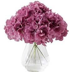 Purple Flowers Love Flowers, Flowers for Weddings Silk Hydrangea Mauve Bunches 10