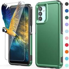 Mobile Phone Accessories for Galaxy A13 5G4G Case: Samsung Galaxy A13 5G4G Rugged Heavy Duty Military Grade Shockproof Protective Cell Phone Cases Tough Durable Dual Layer Drop Proof Protection Cover (Alpine Green)