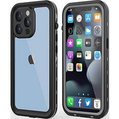 Dewfoam Design for iPhone 13 Pro Max Waterproof Case, Shockproof Dustproof Phone Case for iPhone 13 Pro Max with Screen Protector, Full Body Protective Case for iPhone 13 Pro Max Cover 6.7'' (Black)