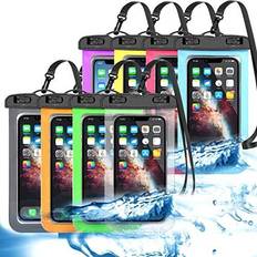 Waterproof Cases 8 Pack Universal Waterproof Phone Pouch, Large Phone Dry Bag Waterproof Case for Apple iPhone 13 12 11 Pro Max XS Max XR X 8 7 6 Plus SE, Samsung S21 S20 S10,Note,Up to 7"