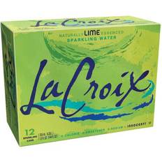 Bottled Water Lacroix Core Sparkling Water with Natural Lime Flavor, Oz, Case