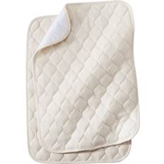 TL Care Baby care TL Care Waterproof Quilted Lap & Burp Pad Cover made with Organic Cotton Top Layer 2pk Natural