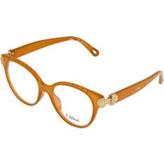 Orange - Women Glasses Chloé Ladies Orange Round Eyeglass CE273382952