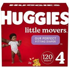 Baby Skin Huggies Little Movers Baby Diapers Size 4 22.0 ea