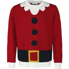 Julegensere Ugly Christmas Sweater Santa's Suit Christmas Jumper - Red