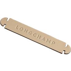 Beige Bag Accessories Longchamp 3D Leather Emblem