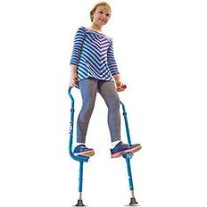 Foam Shapes Geospace Original Walkaroo 'Wee' Balance Stilts with Adjustable Height for Little Kids & Beginners (Ages 4 Active Play, in Assorted Colors (Red or Blue)
