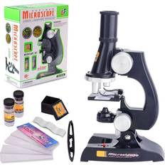 Science & Magic FUNRUI Kids Microscope, 450x, 200x, 100x Magnification Children Science Microscope Kit with LED Lights Includes Accessory Toy Set for Beginners Early Education