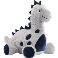Lambs & Ivy Baby Dino Blue/Gray Plush Dinosaur Stuffed Animal Toy Spike